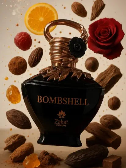 Zakat Parfums Bombshell Black Eau de Parfum for Women 100 ML Floral Jasmine & Fruit Notes Elegant Fragrance