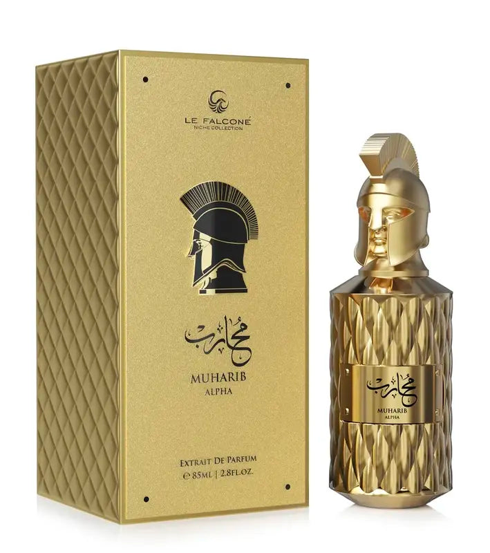 Le Falcone Perfumes Muharib Alpha Extrait De Parfum 85 ML Men's Fragrance Vanilla Sweet Honey Notes & Tonka Bean Tonka Bean