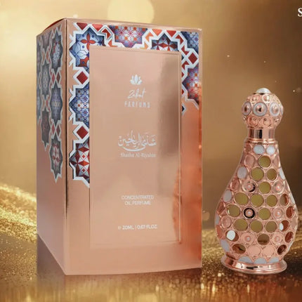 Zakat Shatha Al Riyahin Attar Oil 20 ml Alcohol-Free Unisex Perfume with Floral Fresh & Musky Notes Regular Edition