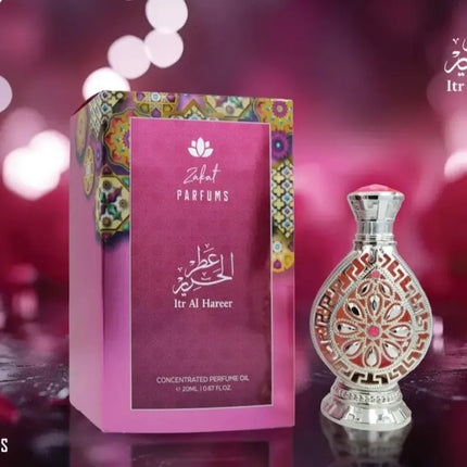 Zakat Itr Al Hareer Attar Oil 20 ml Alcohol-Free Unisex Perfume with Musk Oud & Sweet Florals for Elegant Daily Wear