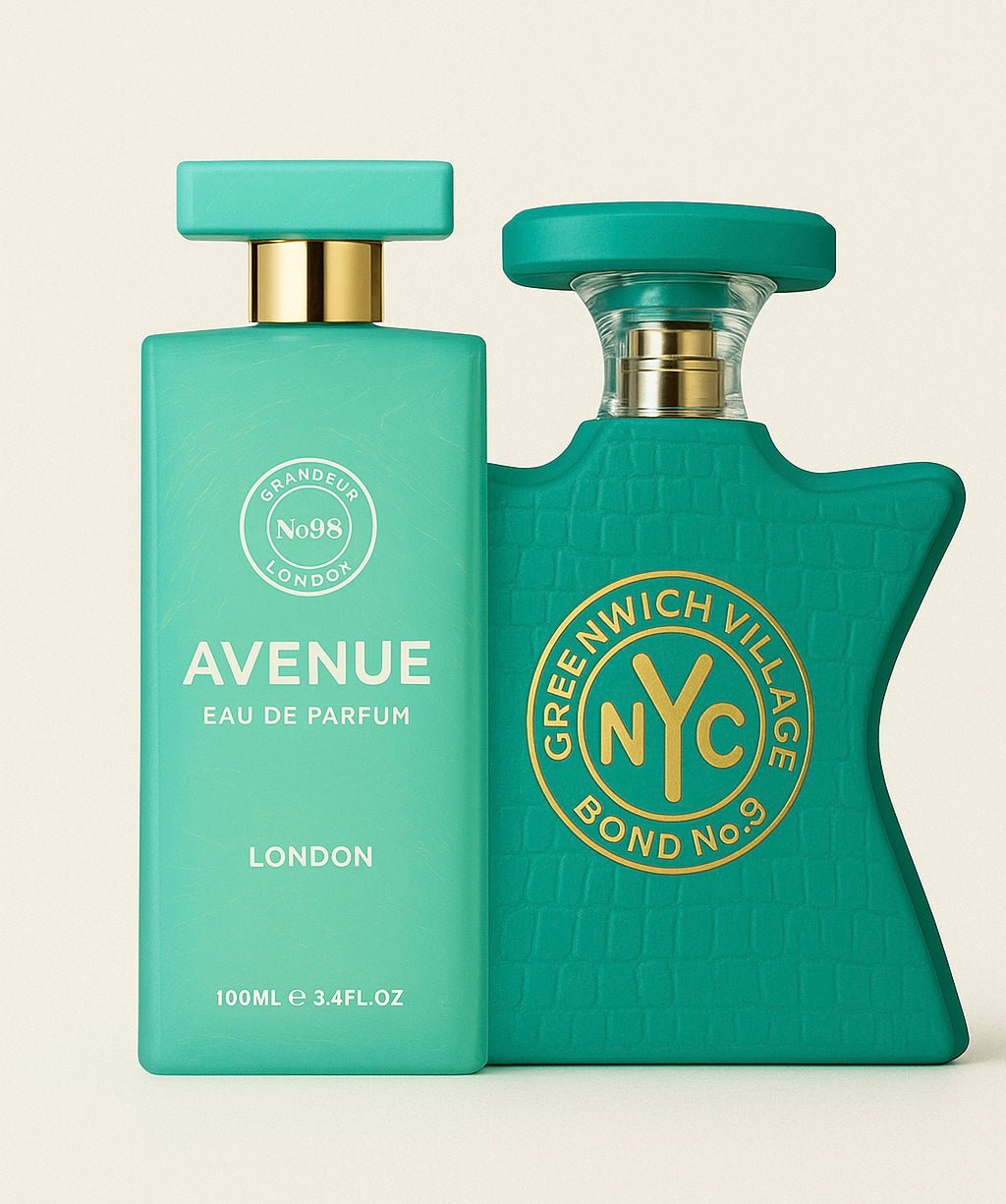 Avenue London Grandeur Eau de Parfum 3.4oz 100ml Unisex Perfume with Litchi Cassis Jasmine Vanilla Musk Long Lasting Sophisticated Scent