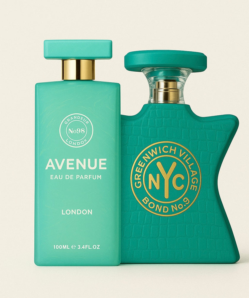 Avenue London Grandeur Eau de Parfum 3.4oz 100ml Unisex Perfume with Litchi Cassis Jasmine Vanilla Musk Long Lasting Sophisticated Scent