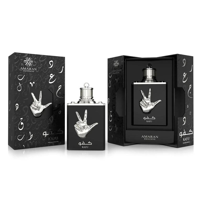 KAFU Amaran Kafu Eau de Parfum for Men 3.4 fl oz 100 ml Woody Oriental Fragrance with Sicilian Lemon Sandalwood & Tonka Bean Bold Refined Long Lasting