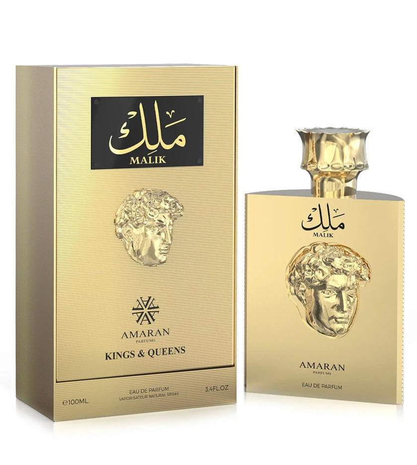 Amaran Malik Kings & Queens Collection Eau de Parfum for Men 3.4 fl oz / 100 ml Bold & Sophisticated Fragrance with Plum Sea Notes Grapefruit Bergamot Jasmine Honey & Amberwood