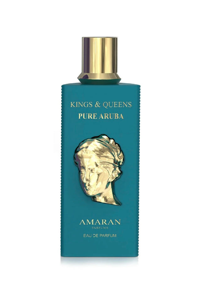 Amaran Kings & Queens Pure Aruba Eau de Parfum 3.4 fl oz / 100 ml - Elegant & Captivating Fragrance with Bergamot, Lemon, Orange, Fruits, White Musk, Vanilla & Amber Notes