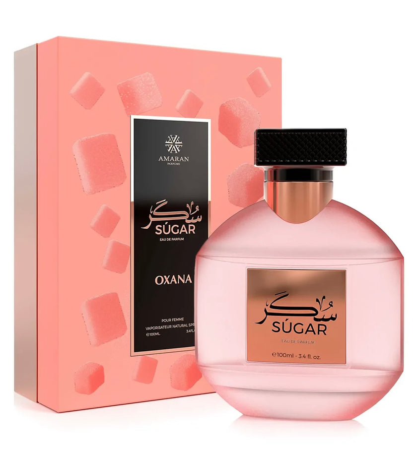 Oxana Sugar Amaran Eau de Parfum for Women 3.4 fl oz Sweet & Playful Fragrance with Sorbet Sugar Jasmine Vanilla Orchid Regular Edition