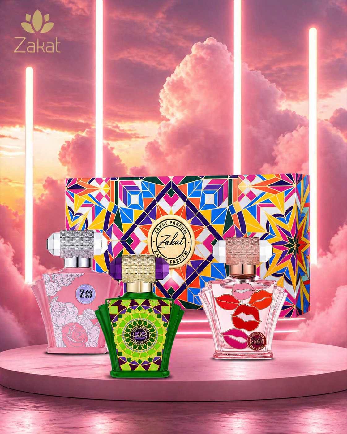 Zakat Gift Set 3X30ML - (Z19, Z25, Z40) Pink