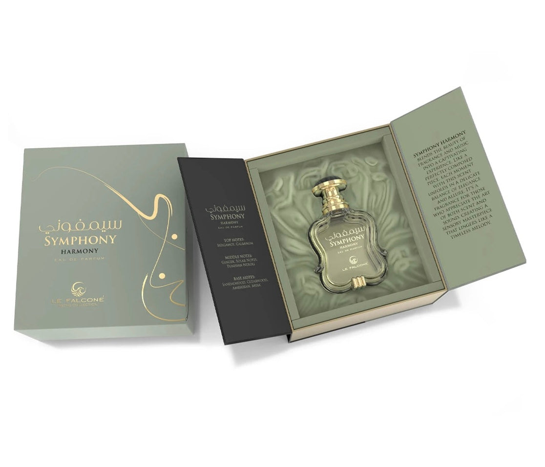 Le Falconé Symphony Harmony Eau de Parfum 3.4oz - Balanced Elegant Floral Lavender Scent with Uplifting & Serene Notes for Sophisticated Fragrance
