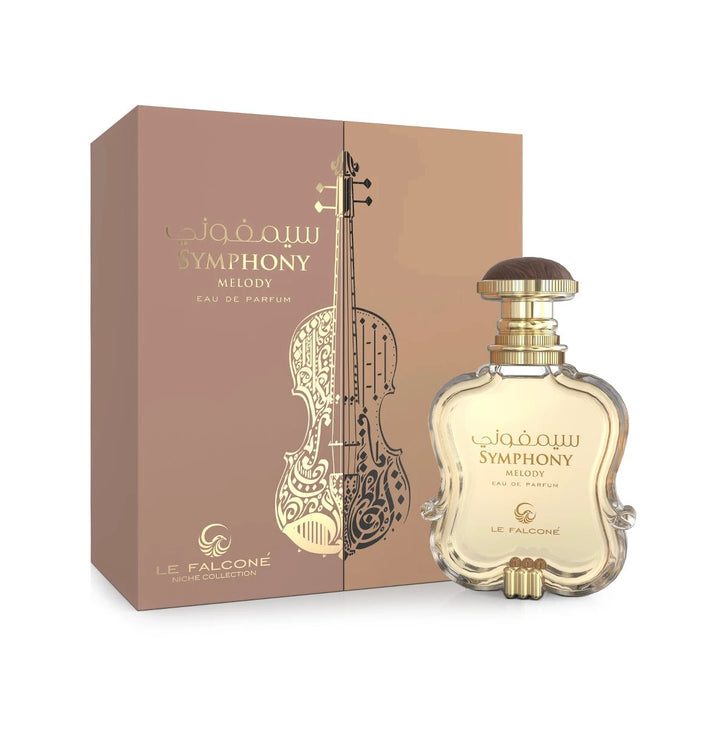 Le Falcone Symphony Melody Eau de Parfum 3.4oz Luxurious Long-Lasting Fragrance with Raspberry Rose & Vanilla Elegant Vibrant Fruity Floral Woody Notes