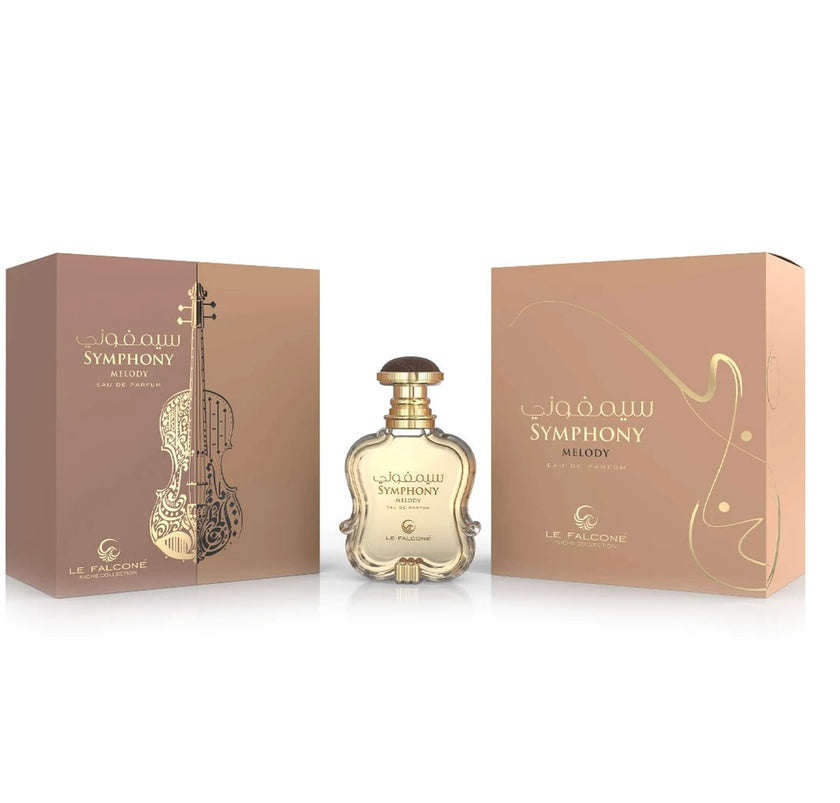 Le Falcone Symphony Melody Eau de Parfum 3.4oz Luxurious Long-Lasting Fragrance with Raspberry Rose & Vanilla Elegant Vibrant Fruity Floral Woody Notes