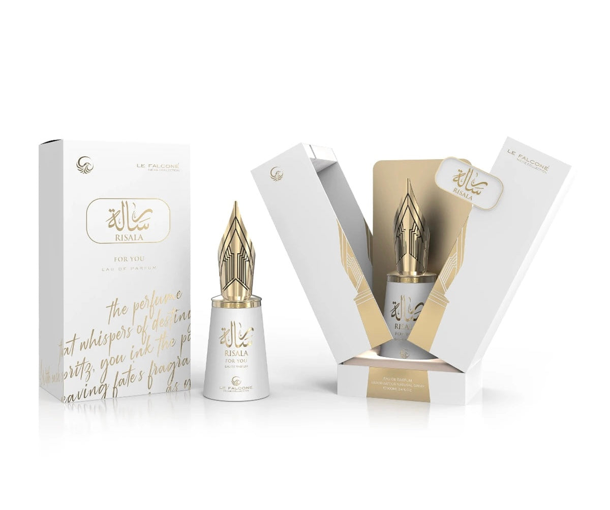 Le Falcone Bundle Risala Forever For You Eau De Parfum 100 ml 3.4 fl oz Unisex Fragrance Buttercream Cookie Honeysuckle Notes