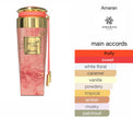 Amaran Funoon Beauty Eau de Parfum 3.4 fl oz / 100 ml - Elegant Women's Perfume with Passion Fruit, Peach, Strawberry, Jasmine, Caramel, Vanilla & Musk Notes