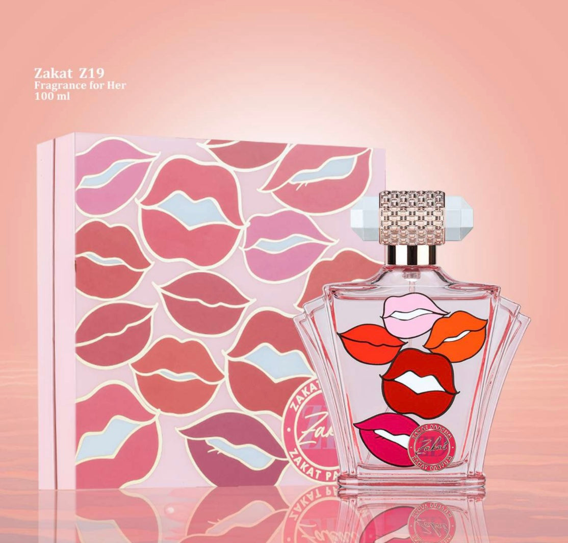 Zakat Eau de Parfum Z19 - Elegant Women's Fragrance 3.4 fl oz 100 ml - Floral Fruity Scent with Blackcurrant Apple Peach Magnolia Jasmine Musk & Sandalwood Notes