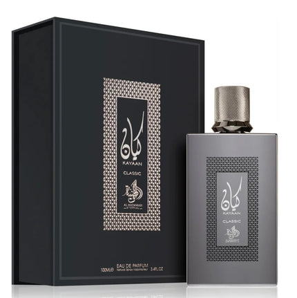 Al Wataniah Kayaan Classic Eau de Parfum 3.4oz 100ml Unisex Oriental Vanilla Fragrance with Bergamot Iris Jasmine Rose Vanilla & Sandalwood Long Lasting Elegant Scent