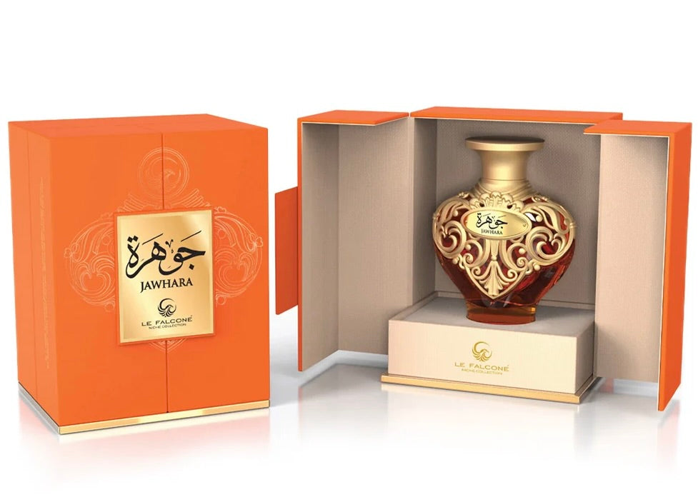 Le Falcone Jawhara Niche Collection Eau De Parfum 100 ML Moroccan Jasmine Turkish Rose Praline Pineapple Vanilla Scent Regular Edition