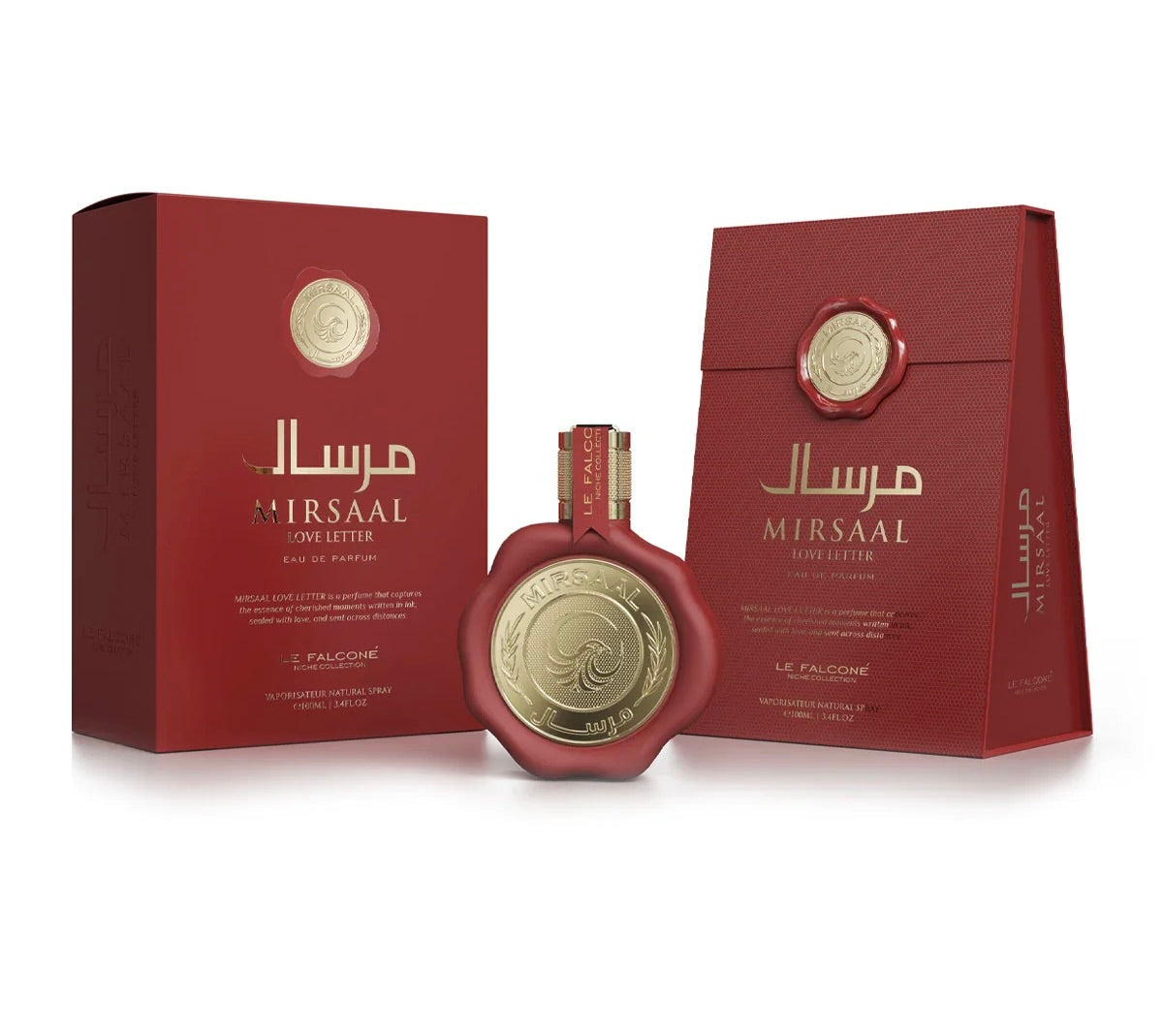 Mirsaal Love Letter Eau de Parfum Unisex Perfume with Cherry Rose Vanilla & Woods 100ml Long Lasting Fragrance Made in Dubai