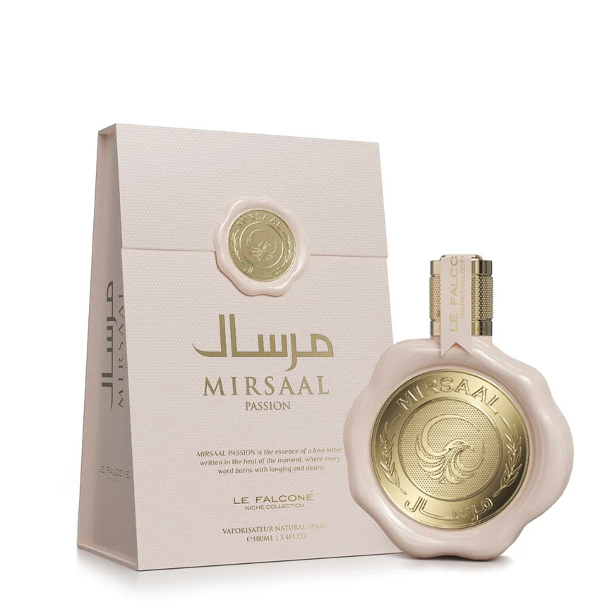 Le Falcone Mirsaal Passion Eau de Parfum Women's Perfume Sweet Vanilla Honey & Musk Long Lasting Fragrance with Caramel Cookie Dough Coconut 100ml