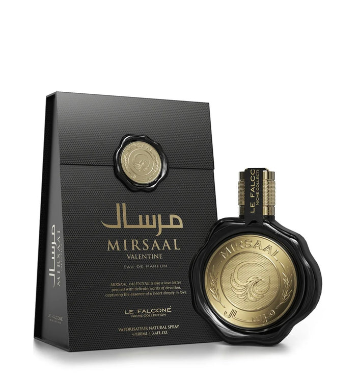 Le Falcone Mirsaal Love Letter & Valentine Eau De Parfum Unisex Fragrance 100 ml 3.4 oz Fruity Woody & Floral Notes Perfect for Valentine's Day