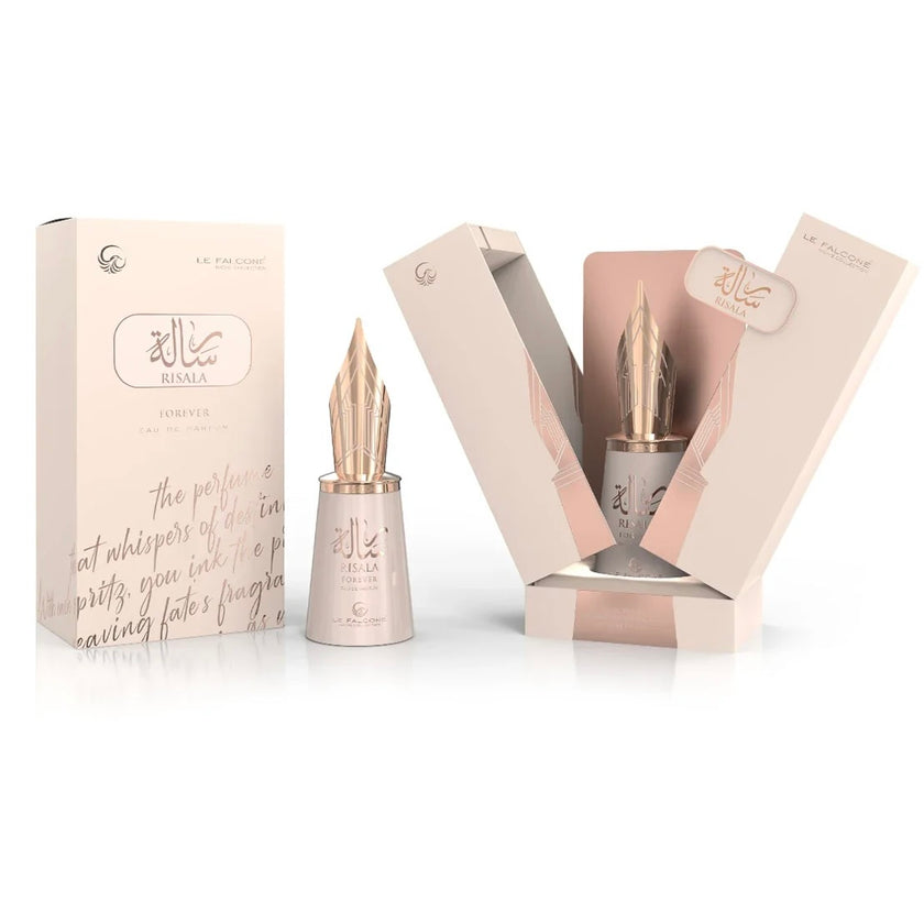 Le Falcone Risala Forever Eau de Parfum Unisex Sweet Gourmand Scent with Caramel Vanilla & Coconut Long Lasting Elegant 3.4 oz 100 ml Bottle Regular Edition