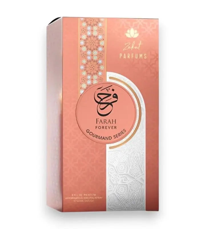 Zakat Parfums Farah Forever Eau De Parfum 100ml Unisex Fragrance Nectarine Blossom Strawberry American Accord Notes Gourmand Series