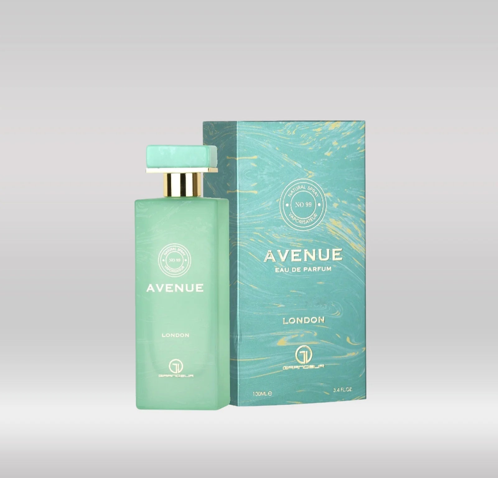 Avenue London Grandeur Eau de Parfum 3.4oz 100ml Unisex Perfume with Litchi Cassis Jasmine Vanilla Musk Long Lasting Sophisticated Scent