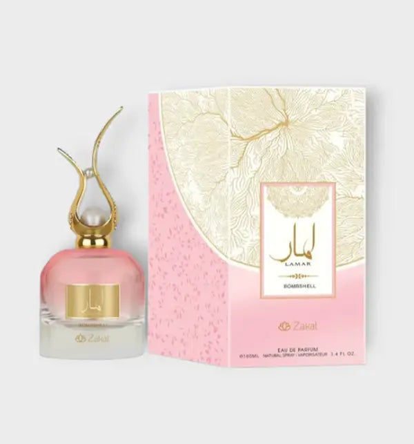 Zakat Parfums Lamar Bombshell Eau de Parfum Women's Fragrance 100 ML Sweet White Rose & Jasmine Notes Peony Scent