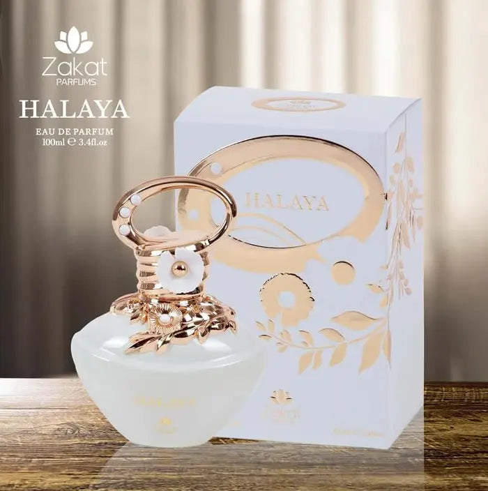 Zakat Parfums Halaya Eau De Parfum Unisex Fragrance 100 ML 3.4 oz Bergamot Fruity & Musk Notes Liquid Perfume