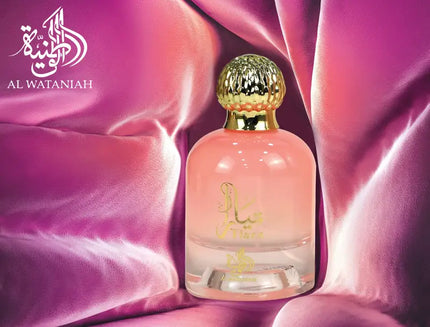 Al Wataniah Tiara Pink Eau de Parfum for Women 3.4oz 100ml Floral Fruity Oriental Scent with Rose Oud Vanilla Amber Long Lasting Elegant Fragrance